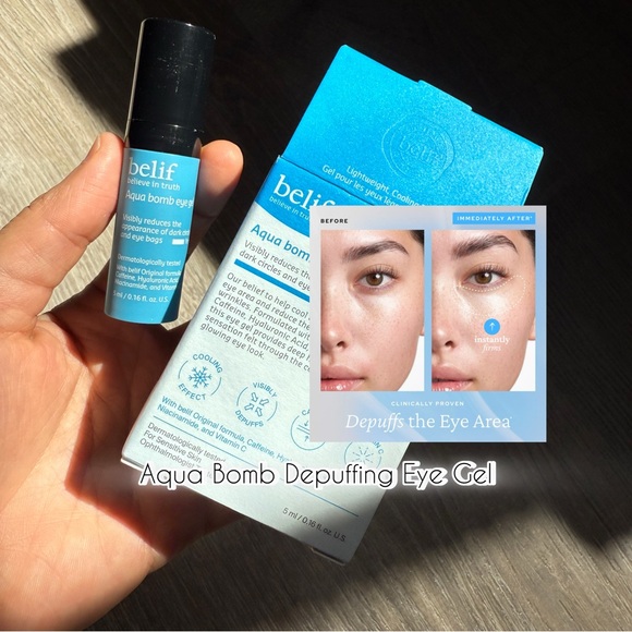 belif Other - belif Aqua Bomb Depuffing Eye Gel – Mini Size 5ML – New
